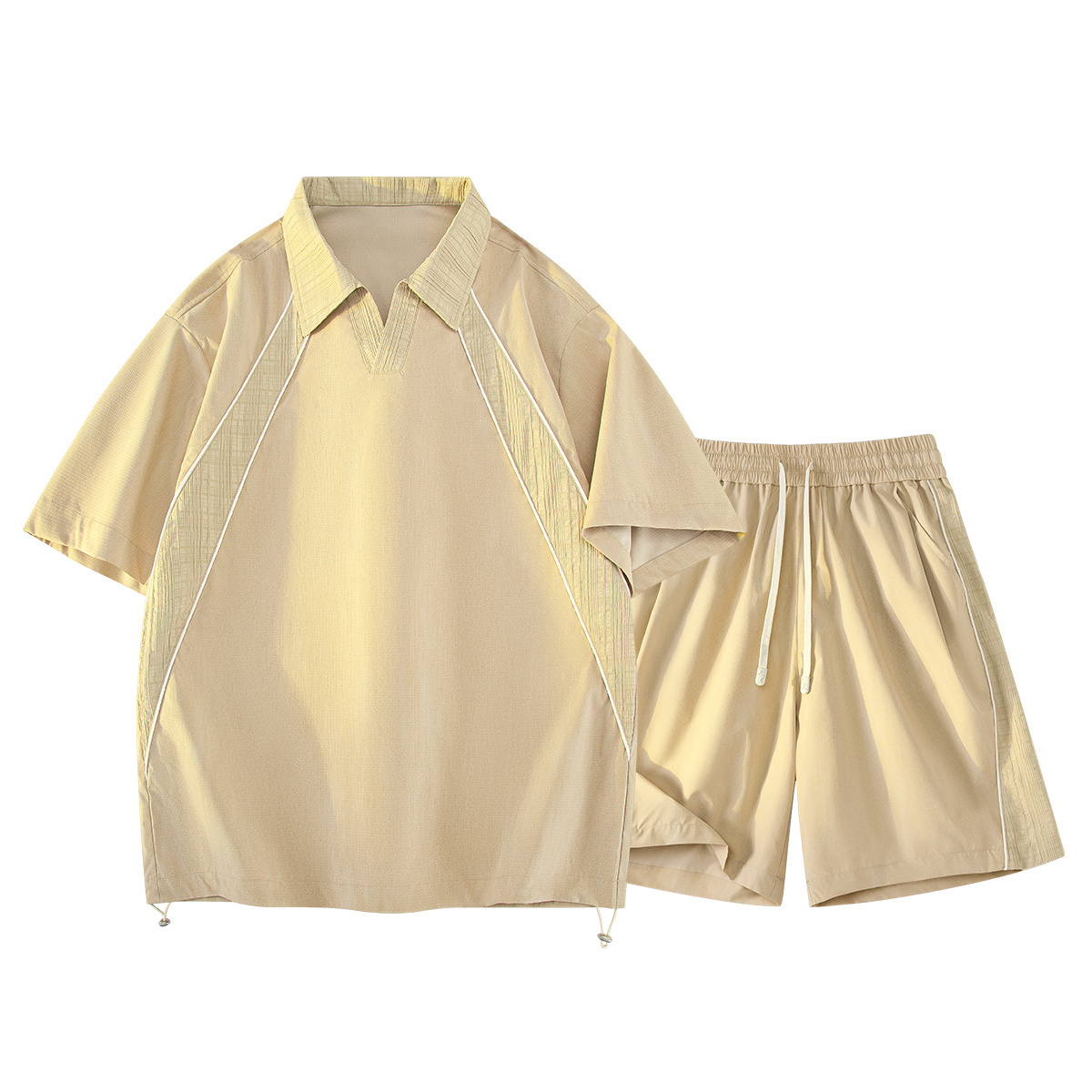 Outdoor Sports Leisure - Yazlık Erkek Spor Polo Takımı Kısa
