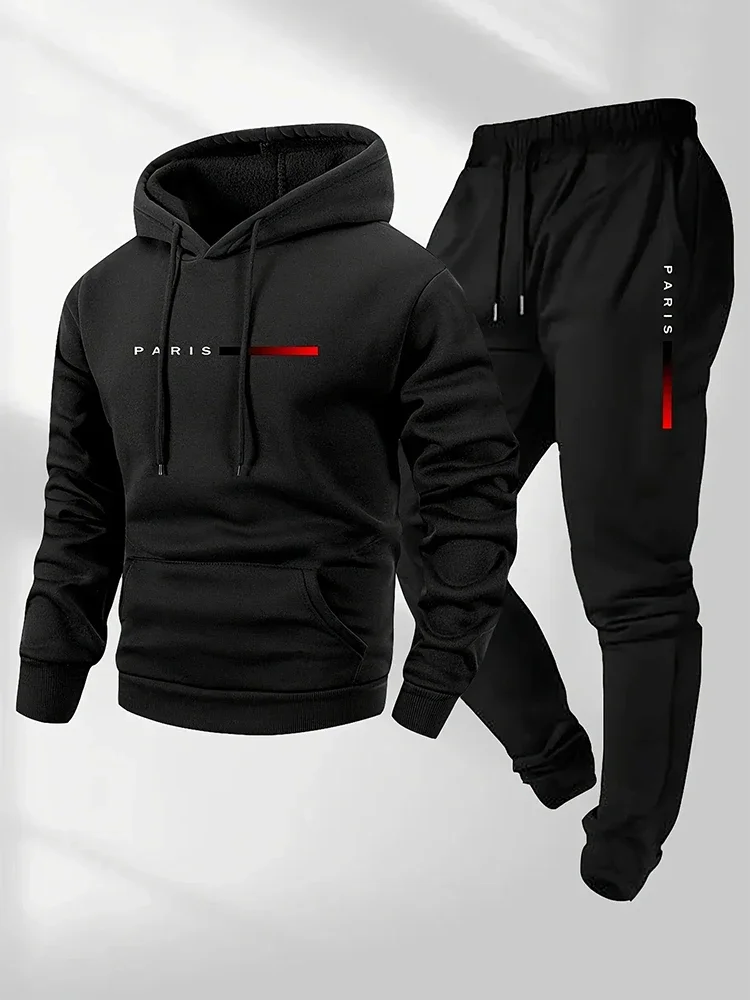 Outdoor Sports Outfit - Günlük Rahat Spor Eşofman Takımı Düz