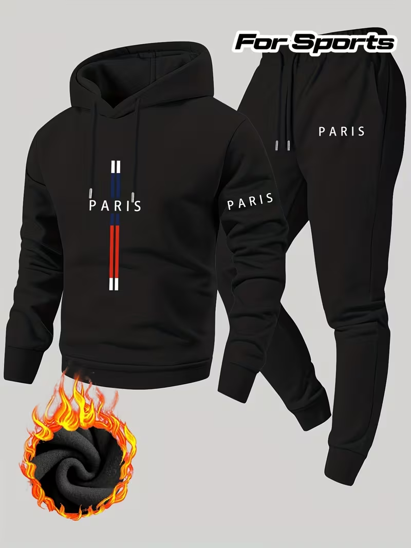 Outdoor Sports Outfit - Erkek Şehir Stili Günlük İki Parçalı
