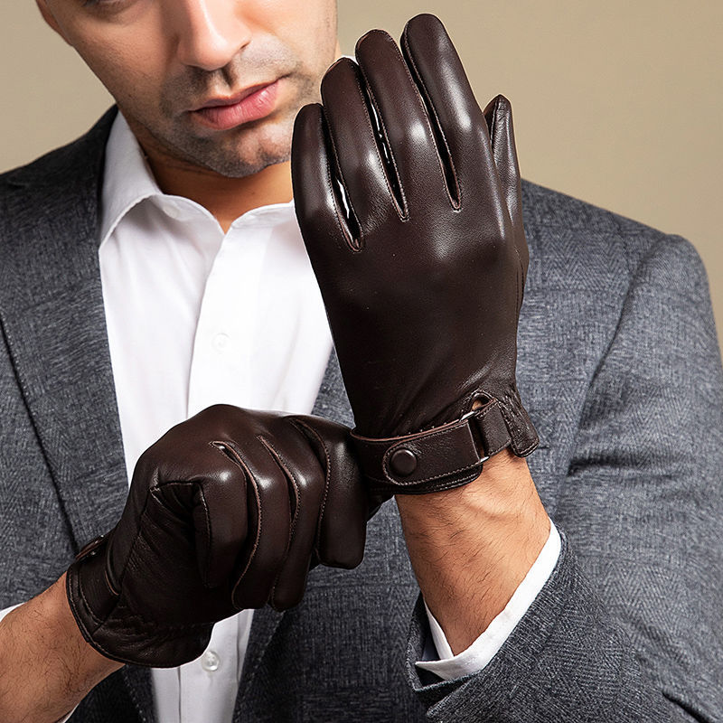 Horse Riding Glove - 2024 erkek Koyun Derisi Deri Eldiven