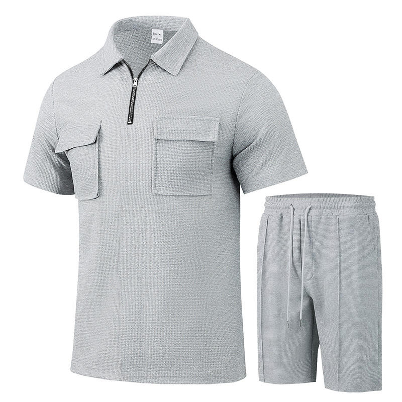 Outdoor Sports Leisure - Yazlık Erkek Spor Polo Takım Kısa